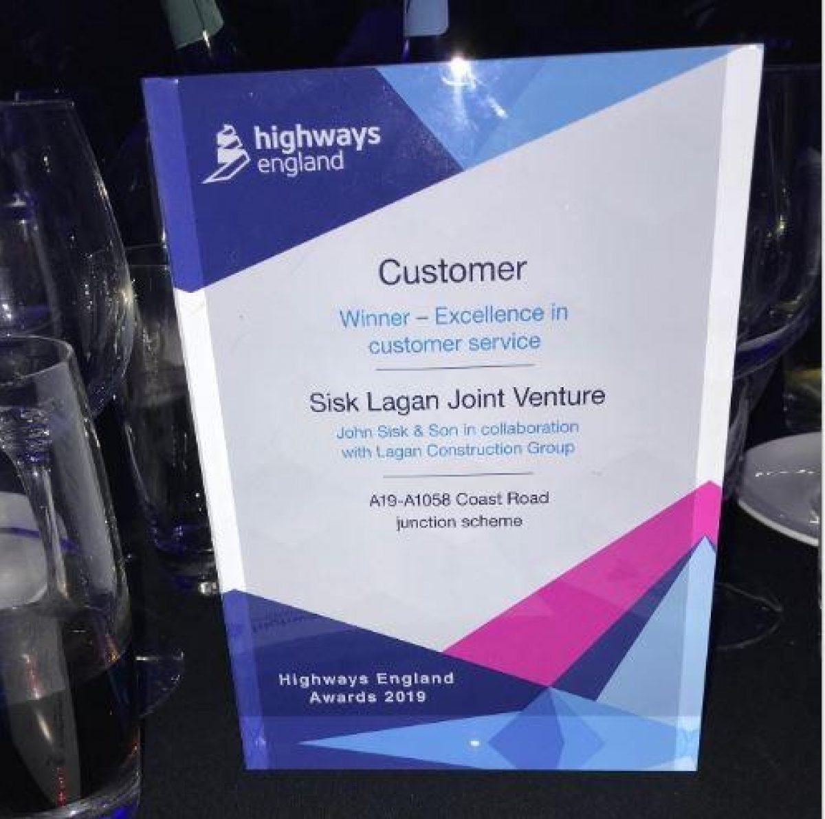 A19 Wins Highways England Excellence In Customer Service Award